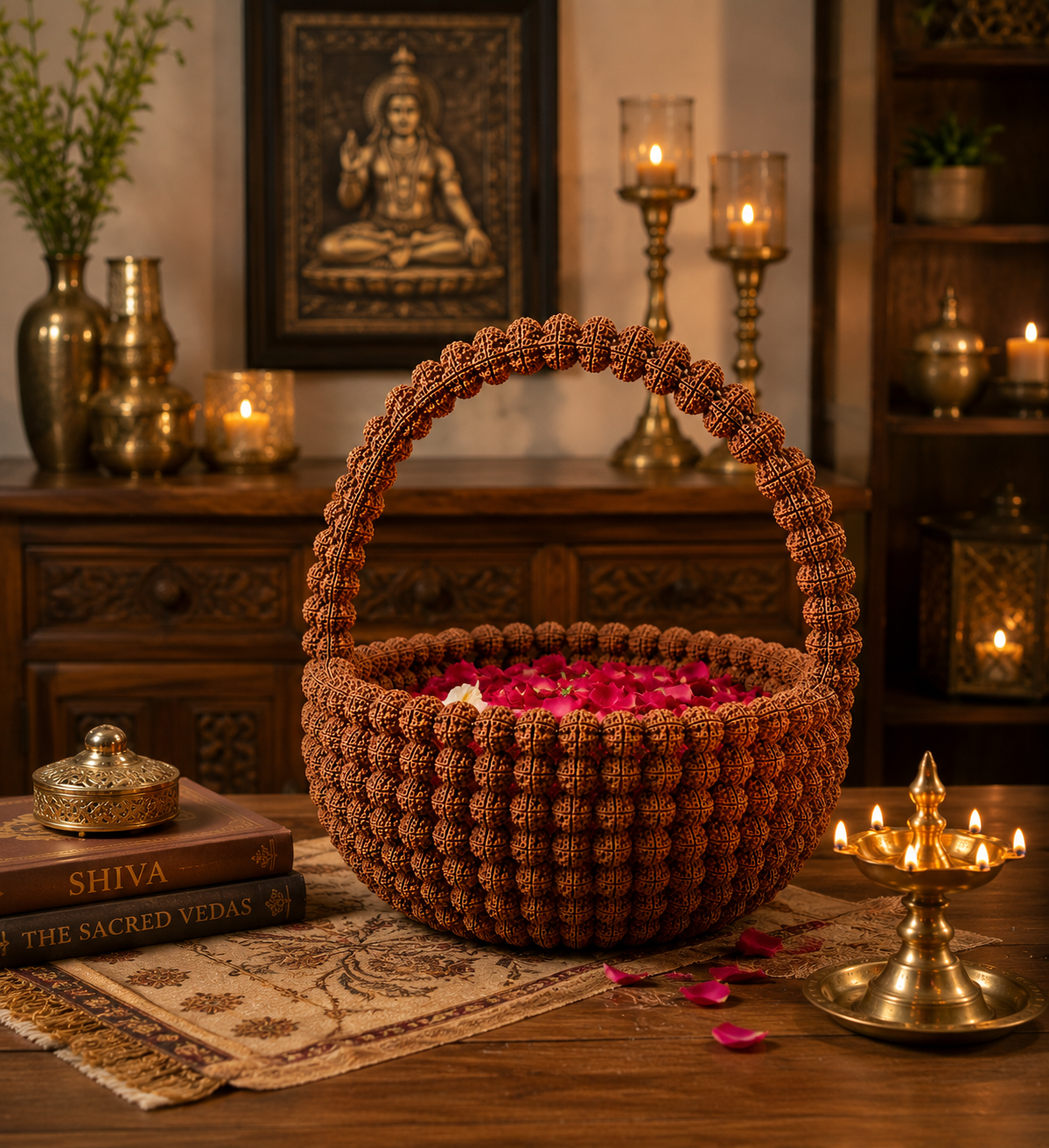Sacred Rudraksha Basket