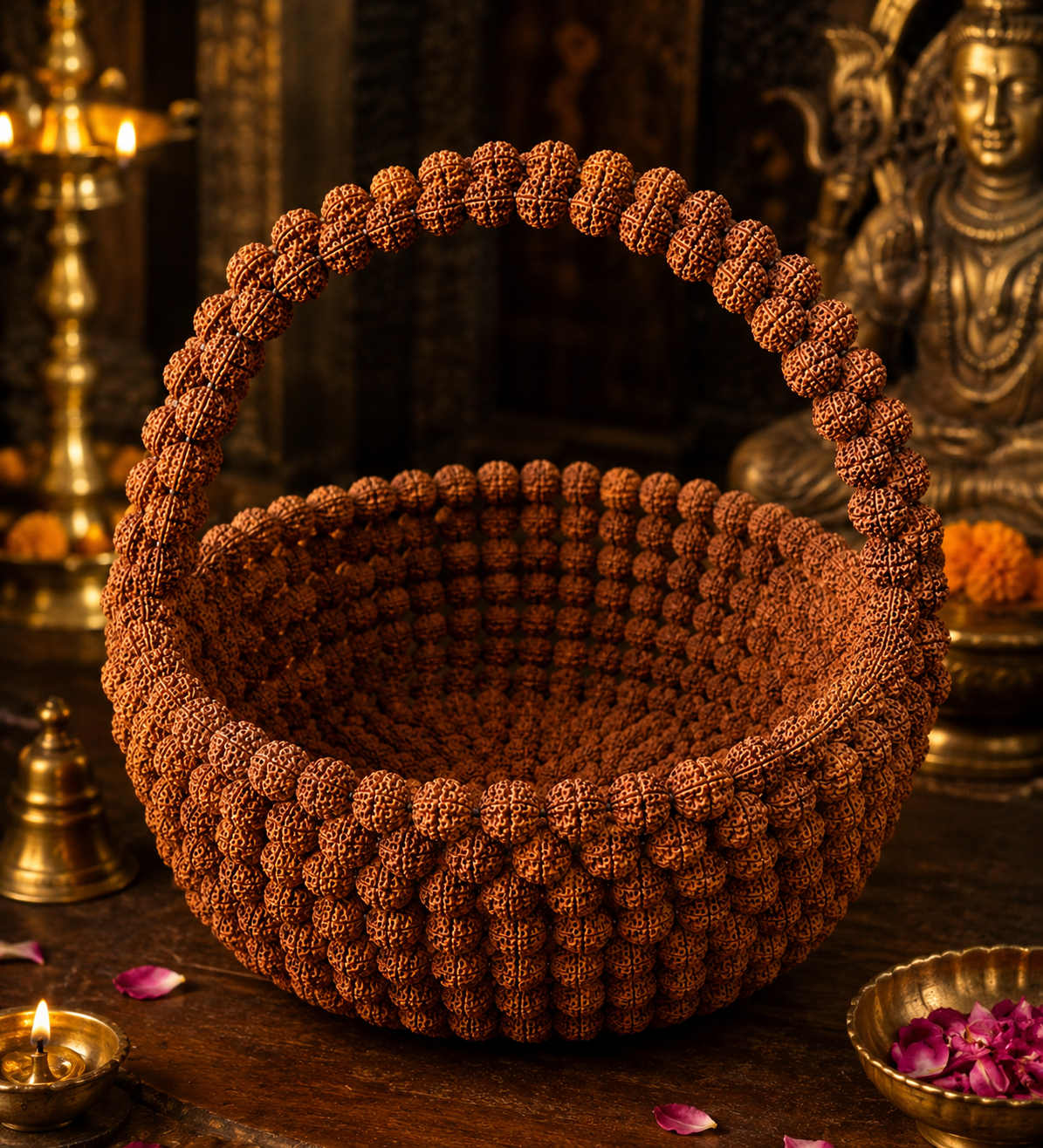Temple Rudraksha Basket