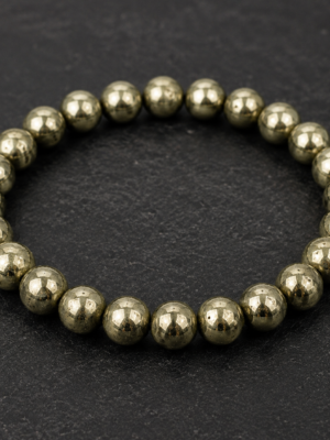 Natural Pyrite Bracelet – Stone of Prosperity & Confidence